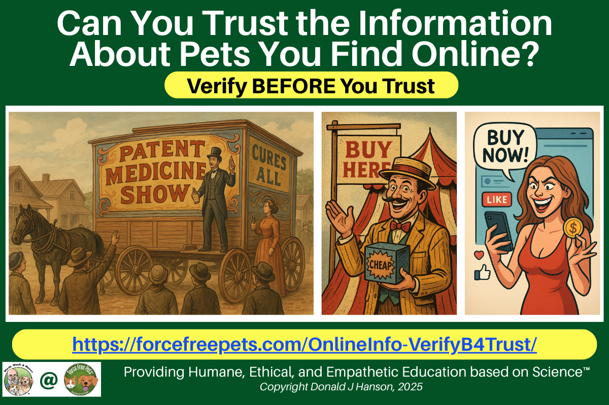 Can You Trust the Information About Pets You Find Online? Force Free Pets